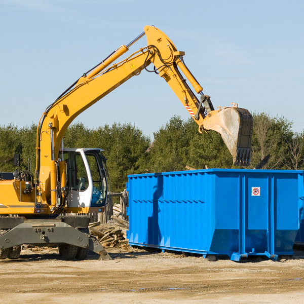 what size residential dumpster rentals are available in Green Bay Virginia